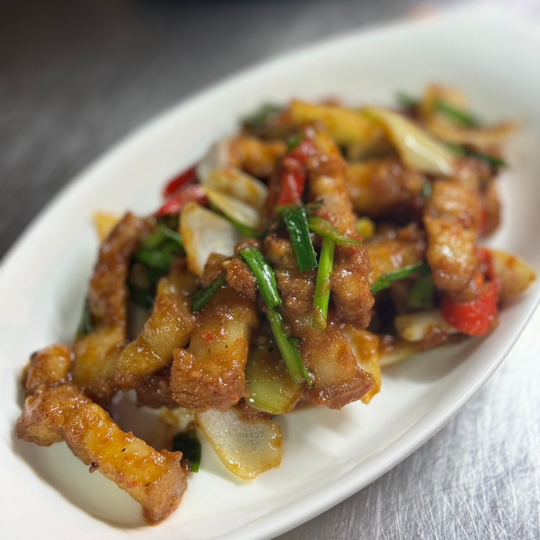 หมูสามชั้นคั่วกะปิ